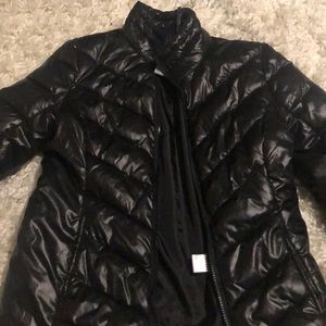 Black puffer jacket